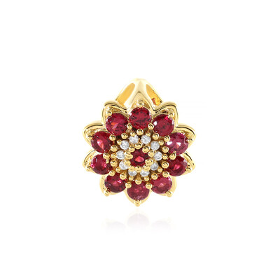 Colgante en plata con Espinela roja noble