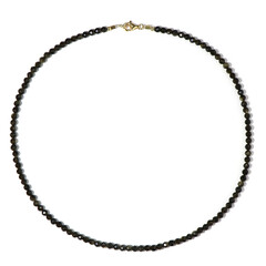 Collar en plata con Obsidiana dorada
