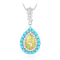 Collar en plata con Cuarzo del Ouro Verde (Dallas Prince Designs)