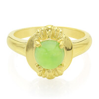 Anillo en plata con Crisoprasa imperial