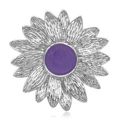 Colgante en plata con Jade lavanda