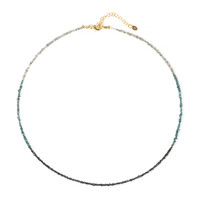 Collar en plata con Diamante azul