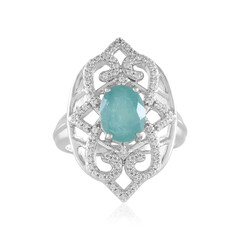 Anillo en plata con Grandidierita