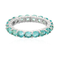 Anillo en plata con Apatita azul