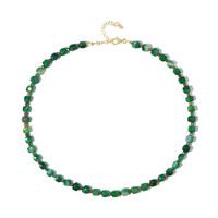 Collar en plata con Ágata verde