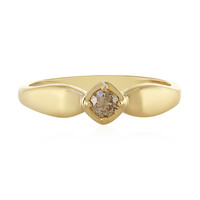 Anillo en oro con Diamante chocolate I1
