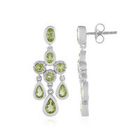 Pendientes en plata con Peridoto