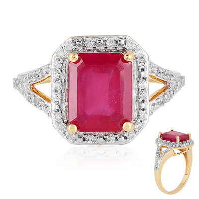 Anillo en plata con Rubí de Madagascar