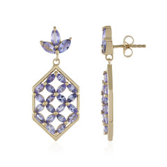 Pendientes en plata con Tanzanita