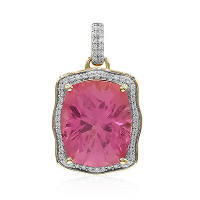 Colgante en oro con Turmalina rosa de Californa (Amanda Adkins)