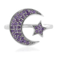 Anillo en plata con Amatista