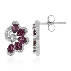 Pendientes en plata con Granate de Tocantin