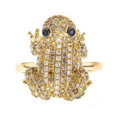 Anillo en oro con Diamante fancy SI2 (CIRARI)