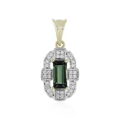 Colgante en oro con Turmalina verde (Adela Gold)