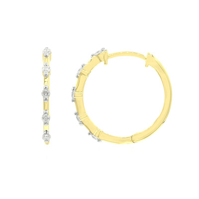 Pendientes en oro con Diamante SI2 (G)  (Annette)