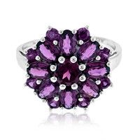 Anillo en plata con Rodolita