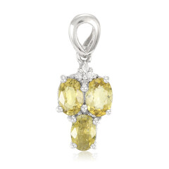 Colgante en plata con Turmalina cuprífera