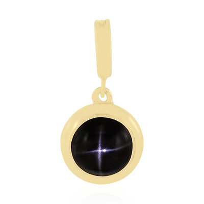 Colgante en plata con Diópsido estrella de la India