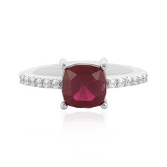 Anillo en plata con Rubí de Madagascar