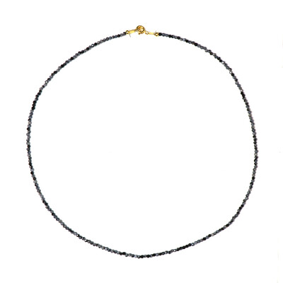 Collar en plata con Obsidiana Copo de Nieve