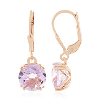 Pendientes en plata con Amatista Rosa de Francia