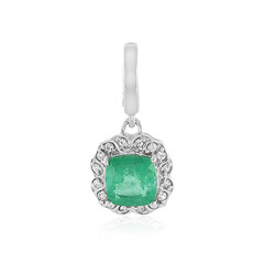 Colgante en plata con Esmeralda de Rusia
