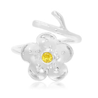 Anillo en plata con Granate mandarina