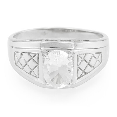 Anillo de hombre en plata con Petalita