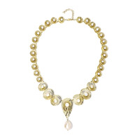 Collar en oro con Perla Freshwater (Ornaments by de Melo)