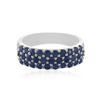 Anillo en plata con Zafiro azul