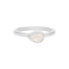 Anillo en plata con Piedra de Luna arcoíris