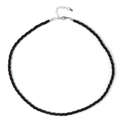 Collar en plata con Espinela negra