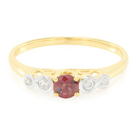 Anillo en plata con Rubí de Malawi