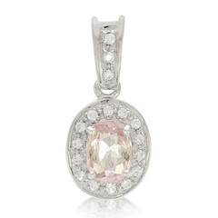 Colgante en plata con Turmalina cuprífera rosa