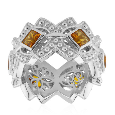 Anillo en plata con Citrino de Madeira (Dallas Prince Designs)