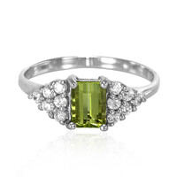 Anillo en plata con Turmalina cuprífera