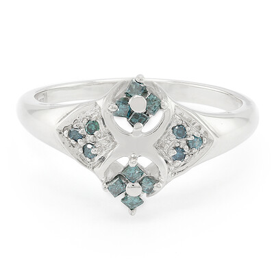 Anillo en plata con Diamante fantasía