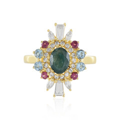 Anillo en plata con Grandidierita (Adela Silber)