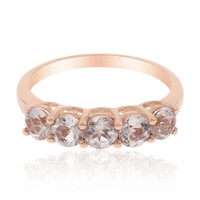 Anillo en oro con Morganita AAA