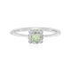 Anillo en plata con Granate verde menta de Merelani
