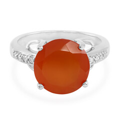 Anillo en plata con Cornalina