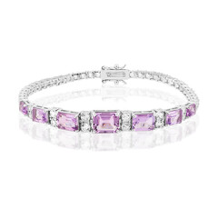 Brazalete en plata con Amatista