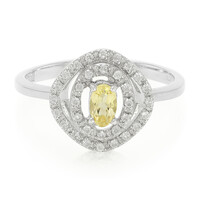Anillo en plata con Apatita amarilla