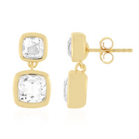 Pendientes en plata con Cuarzo blanco