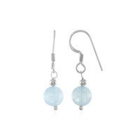 Pendientes en plata con Aguamarina