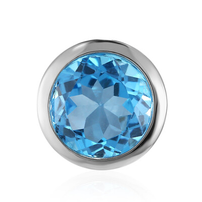 Colgante en plata con Topacio azul suizo (MONOSONO COLLECTION)