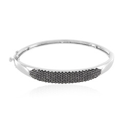 Brazalete en plata con Espinela negra