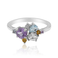 Anillo en plata con Amatista de Bolivia