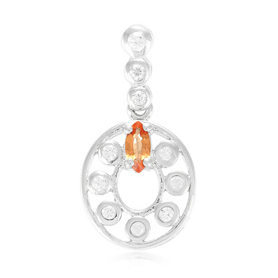 Colgante en plata con Zafiro Padparadscha