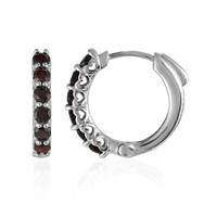 Pendientes en plata con Granate